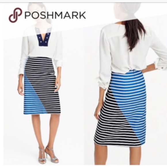 J. Crew Dresses & Skirts - Jcrew stripe A-line skirt